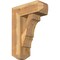 Ekena Millwork Balboa Craftsman Rough Sawn Bracket w/ Offset Brace, Western Red Cedar, 8"W x 20"D x 28"H BKT0806X20X28BOA04RWR - alternate 1